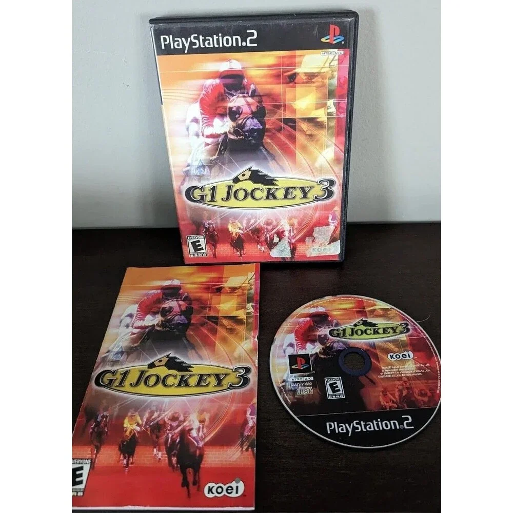 G1 Jockey 3 (PlayStation 2 PS2 2003) w/ Manual & Tested